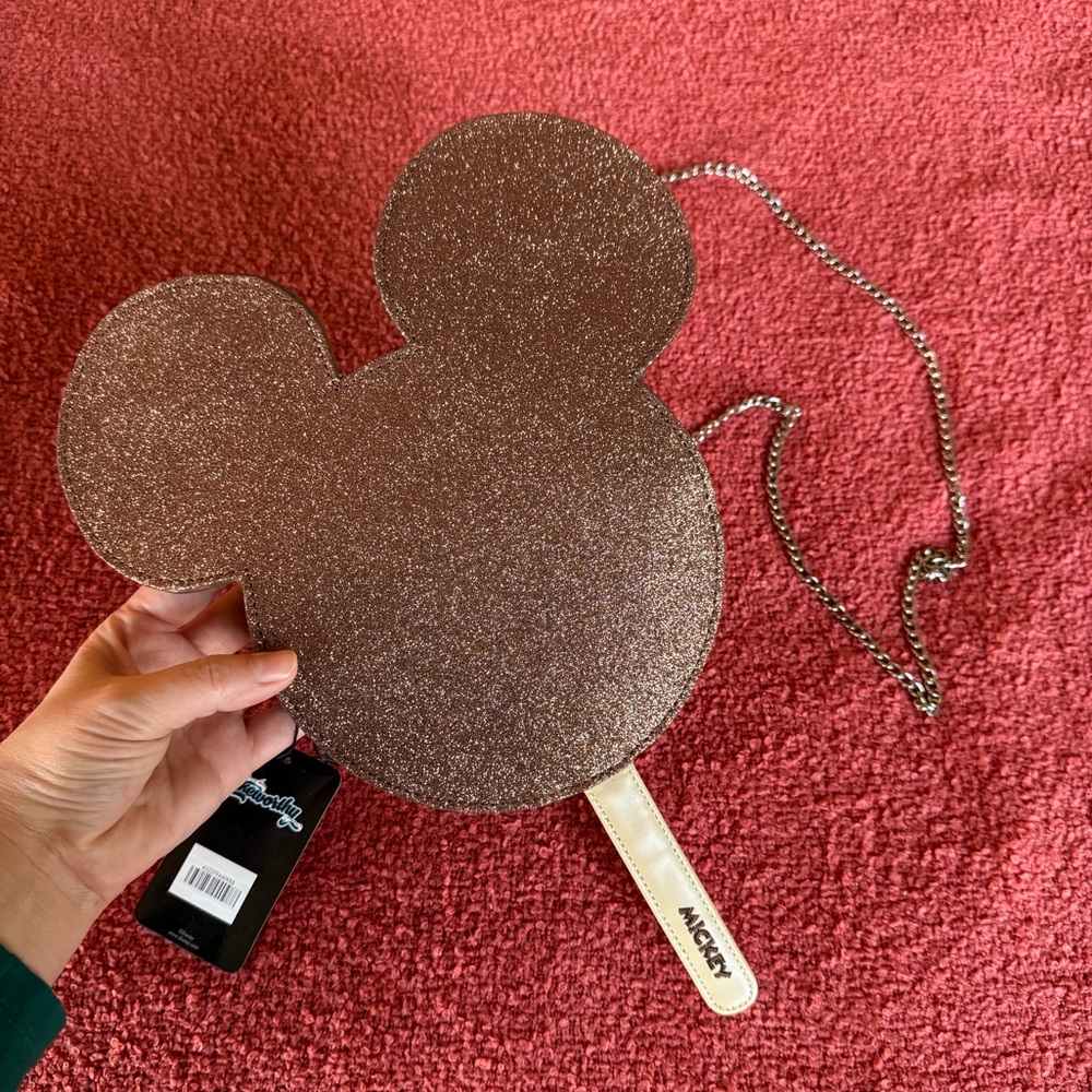 NWT Disney Mickey Bar Ice Cream Glitter Purse - Disney Parks Cakeworthy rare